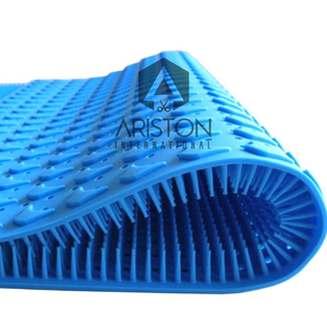 Alfombrilla de Silicona Azul con Cerdas Densas para Limpieza Manual de Instrumental Quirúrgico - Product Image 6