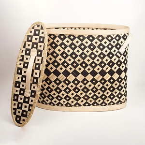 High quality natural <b>bamboo</b> bin large laundry <b>basket</b> bins bedroom bathroom storage home organizer - Product Image 5