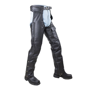 Horse <b>Riding</b> High Quality Cowhide Leather Men Full <b>Chaps</b> / Top Quality Best Price Factory Direct Sale Horse <b>Riding</b> Leather <b>Chaps</b> - Product Image 4