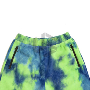 Pantalones Cortos Personalizados 100% Algodón con Lavado Ácido para Hombre, Secado Rápido, Estilo Hip Hop Urbano, Vintage, Efecto Desteñido por el Sol, Estampado Puff - Product Image 3