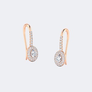 Pendientes de Oro con Diamantes Cultivados en Laboratorio de Corte Brillante Redondo de Lujo, 0.60ctw, Color E F, Claridad VS VVS, Joyería para Mujer, para Fiestas y Bodas - Product Image 3