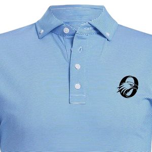 Polo pour homme à rayures bleu ciel, sublimation, manches courtes, vêtements de sport légers, vêtements de golf confortables pour les sports - Product Image 5