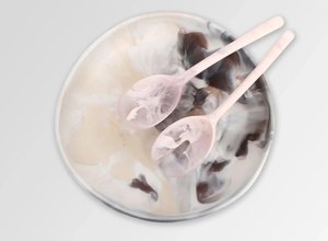 Bol à salade en résine fait main avec texture bleu et blanc, nouveau design, style moderne, pour servir des desserts, au meilleur prix - Product Image 6