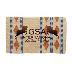 Manta para Silla de Montar 34 X 36, Hecha a Mano con Lana 100% de Nueva Zelanda, Personalizada para Equitación Western, Precio de Fábrica - Product Image 1
