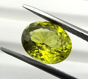 Natürlicher Chrysoberyl-Edelstein, oval geschliffen, 8x10,50mm, 3,76 Karat, leuchtend gelbgrün, Shamim-Edelsteine, ohne Loch, für die Schmuckherstellung - Product Image 2