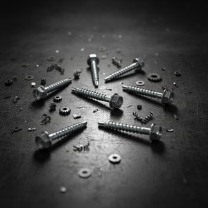 Tornillos Autoperforantes de Cabeza Hexagonal de Acero al Carbono Clase 4.8 6.8, Rosca Gruesa, Modelo 16 en Pulgadas, Zincados, Disponibles para OEM, de Fábrica - Product Image 4
