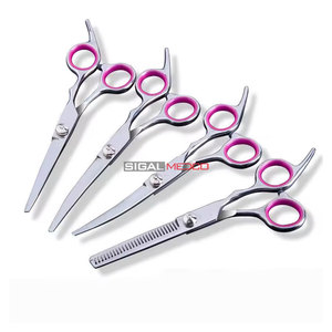 Juego de Tijeras Profesionales de Acero Inoxidable para Peluquería Canina con Peine, Tijeras de Corte Precisas, Duraderas y Afiladas, Logotipo Personalizado - Product Image 3