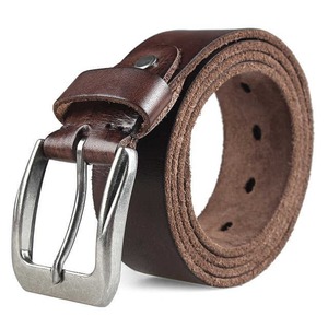 Ceinture en cuir véritable pour homme, double face noir et marron, ceinture de mode business pour homme, ceinture de bonne qualité pour homme - Product Image 5