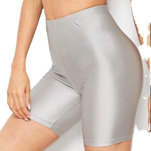 กางเกงขาสั้นของผู้หญิง,กางเกงขาสั้นของเด็กผู้หญิงมีซิปลำลองกระเป๋าทรงไบเกอร์ - Product Image 1