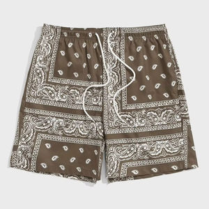 Shorts de bain pour hommes personnalisés, écologiques, à séchage rapide, pour la plage, avec logo sur le devant, taille XS, 100% coton - Product Image 1