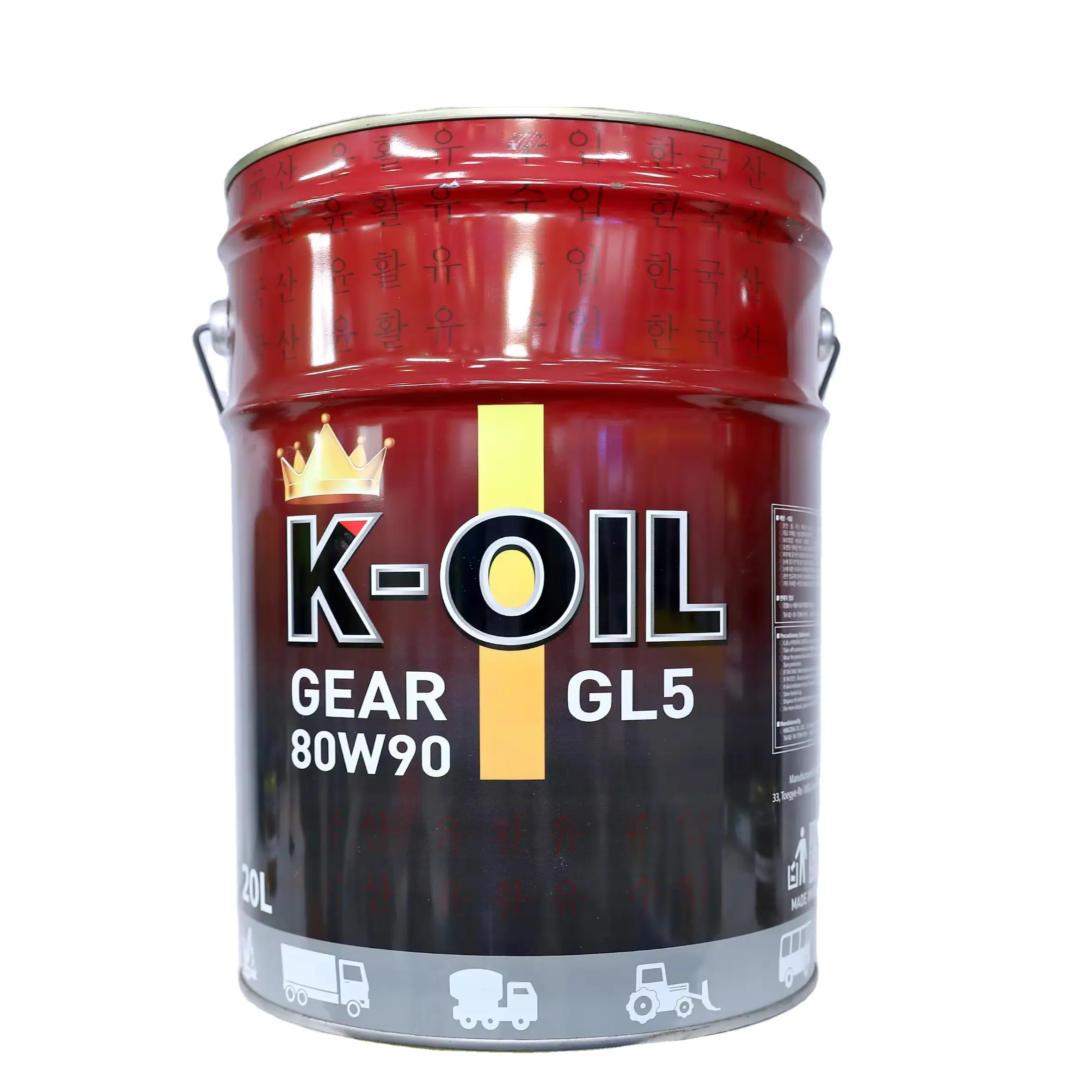 Merek k-oil gear GL-5 80W90/ 85W140 minyak transmisi dan harga pabrik digunakan untuk mesin konstruksi buatan Vietnam