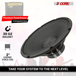 Altavoz de Baja Frecuencia para Guitarra de 12 Pulgadas, Serie 5 Core Pro, 200W, 8 Ohmios, Repuesto para Amplificador Portátil, Woofer, Material ASV - Product Image 5