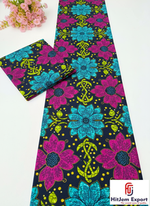 Tela de Algodón Ankara con Estampado Africano Personalizado de Freetown para Vestidos, Prendas y Diseño de Interiores - Product Image 2