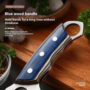 Cuchillo de Carnicero Galway Grove - Hoja de Acero Inoxidable, Mango de Madera, Grado Industrial, para Caza y Corte de Carne al Aire Libre - Product Image 3