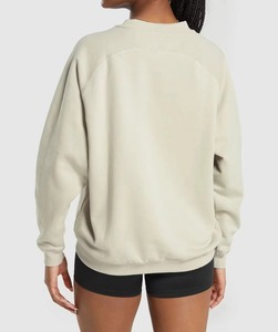 Sudadera Personalizada con Logotipo para Mujer, Cuello Redondo, 100% Algodón Grueso, Sudadera Oversize con Bordado, Sudaderas para Chicas - Product Image 5