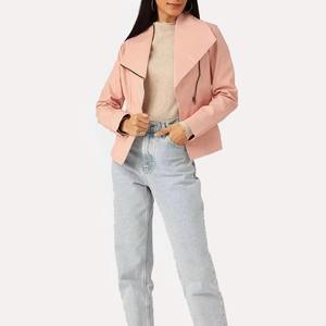 Nouvelle veste en cuir matelassée pour femme, tendance hiver, imprimée sur mesure, en peau de mouton tricotée, respirante, avec fourrure, coupe-vent et imperméable - Product Image 2