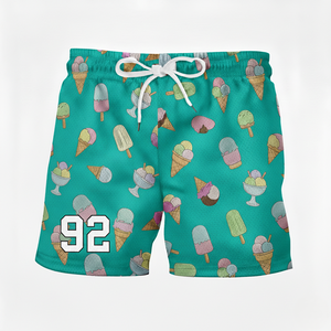 Pantalones Cortos Deportivos Transpirables de Verano para Hombre, de Doble Capa, Sublimados, 100% Poliéster, con Cierre de Cordón, para Baloncesto - Product Image 5