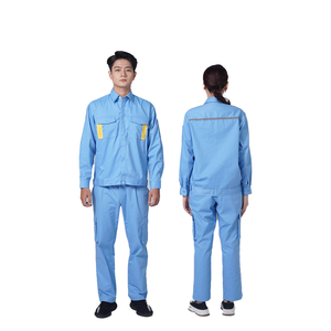 Vêtements de travail de sécurité antistatiques haute visibilité, uniformes respirants en coton kaki, vêtements de protection pour la construction 4SU - Product Image 5