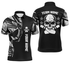 Custom Front & <b>Back</b> Design Polo Shirt – 100% Polyester, 3D Sublimation Printed Bowling Shirt for Men, Quick-Dry & Breathable - Product Image 1