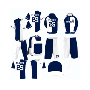 Ensemble uniforme de baseball respirant de haute qualité pour hommes, maillot et pantalon de softball et de baseball sublimés à col boutonné pour jeunes - Product Image 1