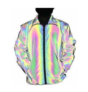 Customizable reflective Women’s <b>Jacket</b> | Metallic Lightweight <b>Zip</b>-<b>Up</b> <b>Jacket</b> | Wholesale & OEM Options Available - Product Image 4