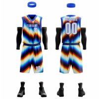 Uniforme de Baloncesto para Adultos al por Mayor, Conjunto de Uniforme de Equipo, Verano, 100% Poliéster, Antibacteriano, Color Fluorescente