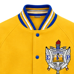 Chaqueta Bomber Personalizada para Mujer, Estilo Griego, Sigma Gamma Rho, Cierre Frontal con Cremallera, Prenda Exterior Informal y Moderna, Chaqueta Elegante para Mujer, OEM ODM - Product Image 3