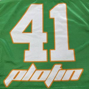เสื้อเจอร์ซีย์ตาข่ายพิมพ์ลายแบบซับลิเมชั่น โพลีเอสเตอร์ 100% กันน้ำ เป็นมิตรกับสิ่งแวดล้อม ต้านเชื้อแบคทีเรีย สายรัดคู่ ตัวเลือกโลโก้แบบกำหนดเอง ระบายอากาศได้ดี - Product Image 2
