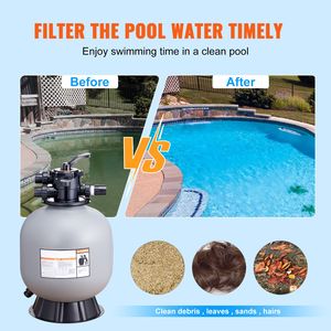 Sistema di Filtraggio a Sabbia per Piscine Interrate da 22 Pollici, Fino a 55 GPM di Portata, Valvola Multiporta a 7 Vie, Costruzione in ABS - Product Image 6