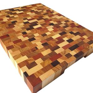 Planche à découper rectangulaire en bois d'acacia naturel, faite à la main, durable, pour la préparation des aliments en cuisine, viande, légumes, fruits, pain, fromage - Product Image 5