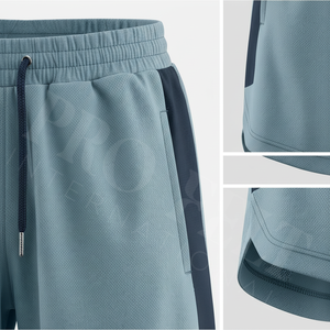 Shorts de sport à séchage rapide avec logo personnalisé, style unique, en mesh, pour la course, l'entraînement, le fitness, avec taille élastique, shorts athlétiques pour l'entraînement - Product Image 4