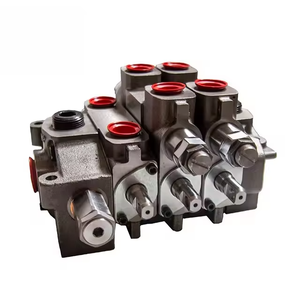 Válvula Divisora Hidráulica de 6 Vías DF20/6A17L, Válvula de Carrete Manual con Control por Palanca, Centro Abierto, Retorno por Resorte, Puertos 3/4 BSP, 140L/Min, 315 - Product Image 3