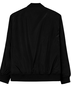 <b>Men's</b> Black Waterproof Breathable Bomber <b>Jacket</b> Zipper Closure Stand Collar Polyester/Cotton Blend High Street Style Winter - Product Image 4