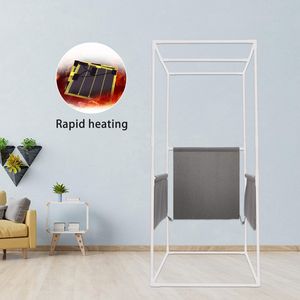 Tenda Sauna a Infrarossi Portatile Grigia a Grandezza Naturale con Tappetino Riscaldante per Piedi e Controller, Design Pieghevole per Spa Personale Domestica - Product Image 5
