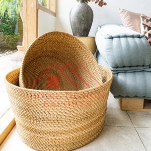 Home Decorative Storage <b>Rattan</b> <b>Basket</b> for Indoor and Outdoor Decorations Material <b>Rattan</b> & Bamboo <b>Basket</b> Kitchen Accessories - Product Image 4