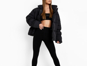 Custom <b>Lightweight</b> Breathable Finished Quilted Puff Sleeve Filled Packable Warm Puffer Jacket for Winter Warm Short <b>Coat</b> <b>Women</b> - Product Image 5