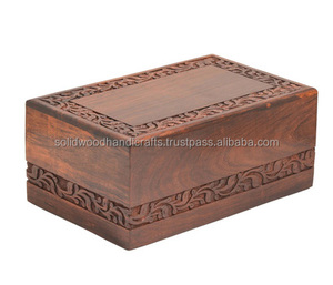 Nouveau design d'urnes de crémation en bois pour adultes urnes en bois urnes funéraires taille personnalisée fournitures funéraires - Product Image 1