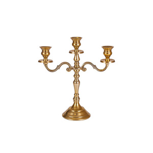 Classic Royal Look Gold Finish Metal <b>Candle</b> Holder Stand for Luxury Interior and Wedding Decoration - Product Image 5