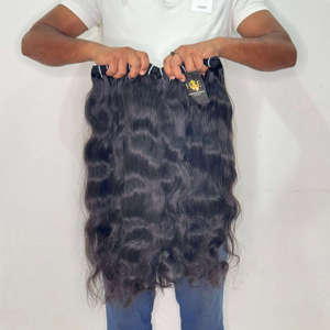 Cabello Camboyano Virgen, Sin Procesar, Cabello Humano Indio Virgen de Templo, Extensiones de Cabello con Cutícula Alineada - Product Image 2