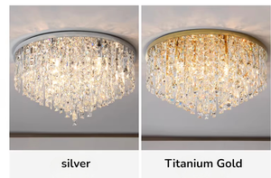 נברשת קריסטל מודרנית הכוללת שלושה מקורות אור הניתנים להחלפה חופשית, חלקי קריסטל K9, יוקרה עדינה. - Product Image 4