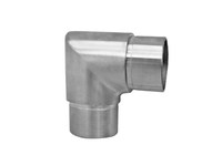 Accessoires de rampe d'escalier en acier et acier inoxydable du fabricant : Connecteurs coudés à rotule à 90 degrés pour main courante ronde