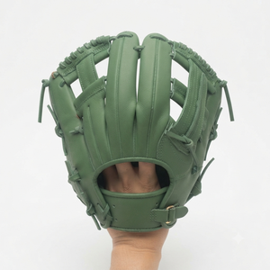 Leather <b>Baseball</b> <b>Glove</b> H-Web Right-Handed Full Finger Long Lasting Performance Outfield Adult Adjustable Wrist Strap - Product Image 5