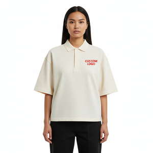 Camiseta Polo Personalizada de Alta Calidad de Secado Rápido, Camisetas Polo con Hombros Caídos para Mujer, Camisetas Polo Lisas para Mujer 2026 - Product Image 1