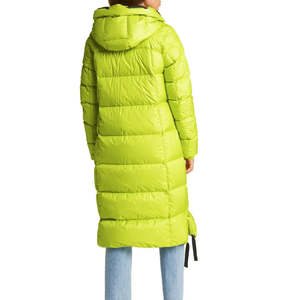 Chaqueta Larga Acolchada de Invierno para Mujer con Capucha, Cierre de Cremallera y Manga Larga, Tejido de Lona, OEM - Product Image 5