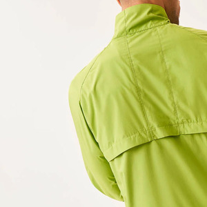 เสื้อแจ็คเก็ตผู้ชายสีเขียวแบบซิปครึ่งตัว ผ้าซอฟต์เชลล์ กันน้ำ กันลม โพลีเอสเตอร์ สำหรับกิจกรรมกลางแจ้ง ทรงปกติ ใส่ได้ทุกฤดู - Product Image 3