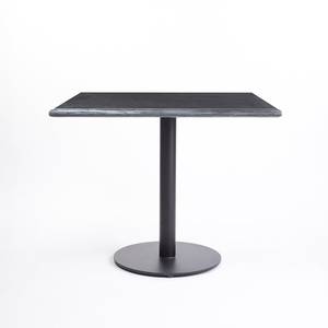 โต๊ะร้านอาหารโรงแรมทรงสี่เหลี่ยมหินอ่อนสีดำทันสมัย ฐานโลหะแบบตั้งพื้น พกพาสะดวก เป็นมิตรกับสิ่งแวดล้อม สำหรับรับประทานอาหารกึ่งกลางแจ้งเชิงพาณิชย์ - Product Image 4