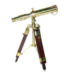 Laiton antique décoration de la maison bonne qualité conception Unique jumelles Vintage étui en cuir télescope marine victorienne - Product Image 5