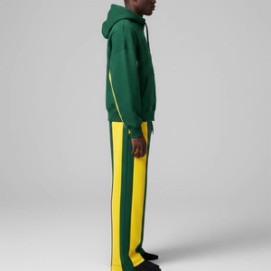 Chándal Verde con Capucha para Hombre, Estilo Deportivo Casual con Bloques de Color, Bolsillos Laterales y Cierre con Cordón, para Otoño - Product Image 2