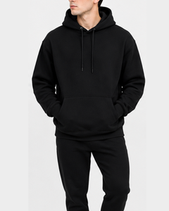 Unisex Heavyweight 240gsm Cotton Outdoor Printed Lined Casual Hoodie Black Color Custom Printing Hoodie with Custom Logo - Product Image 3
