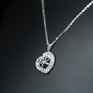 Nouveau collier en argent S925 plaqué or, incrusté de fleurs, style européen et américain, populaire auprès des femmes, avec moissanite, bijoux de mariage - Product Image 1